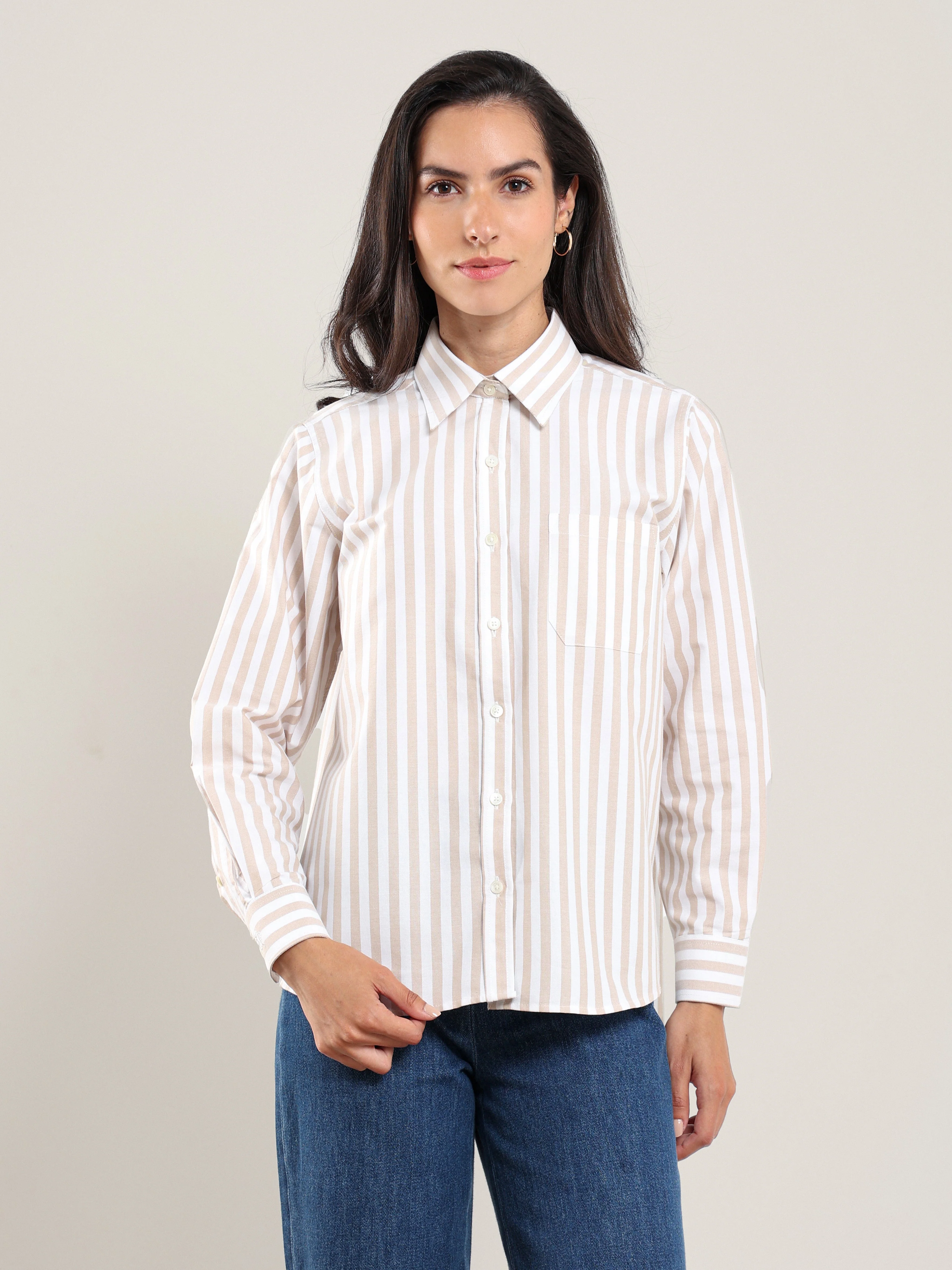 Asim Oxford Button Up in Oasis Green - Image 3