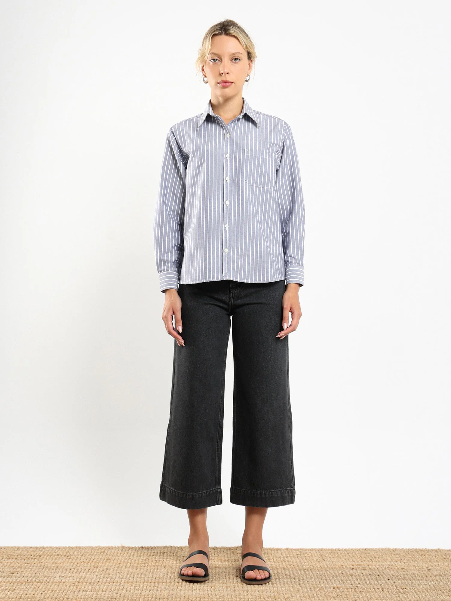 Asim Oxford Button Up in Oasis Green - Image 4