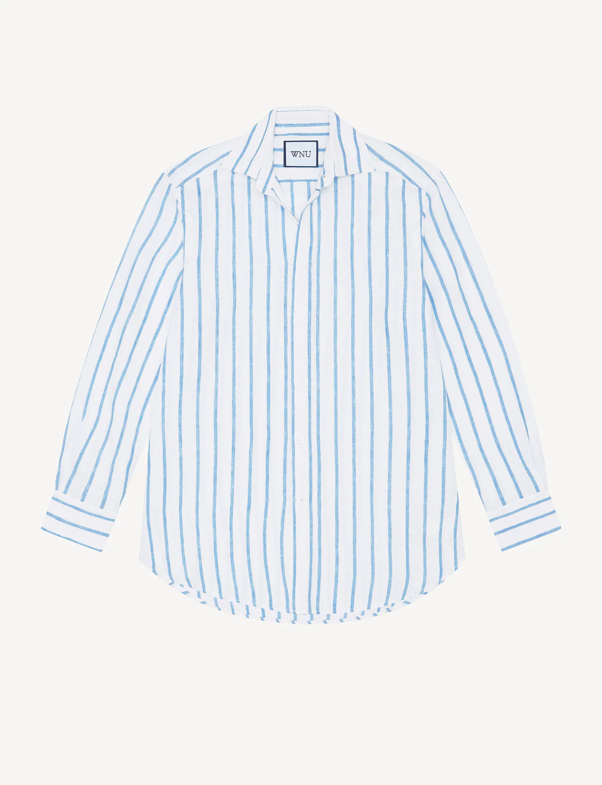 Boyfriend Linen Button Down Shirt in White - Image 3