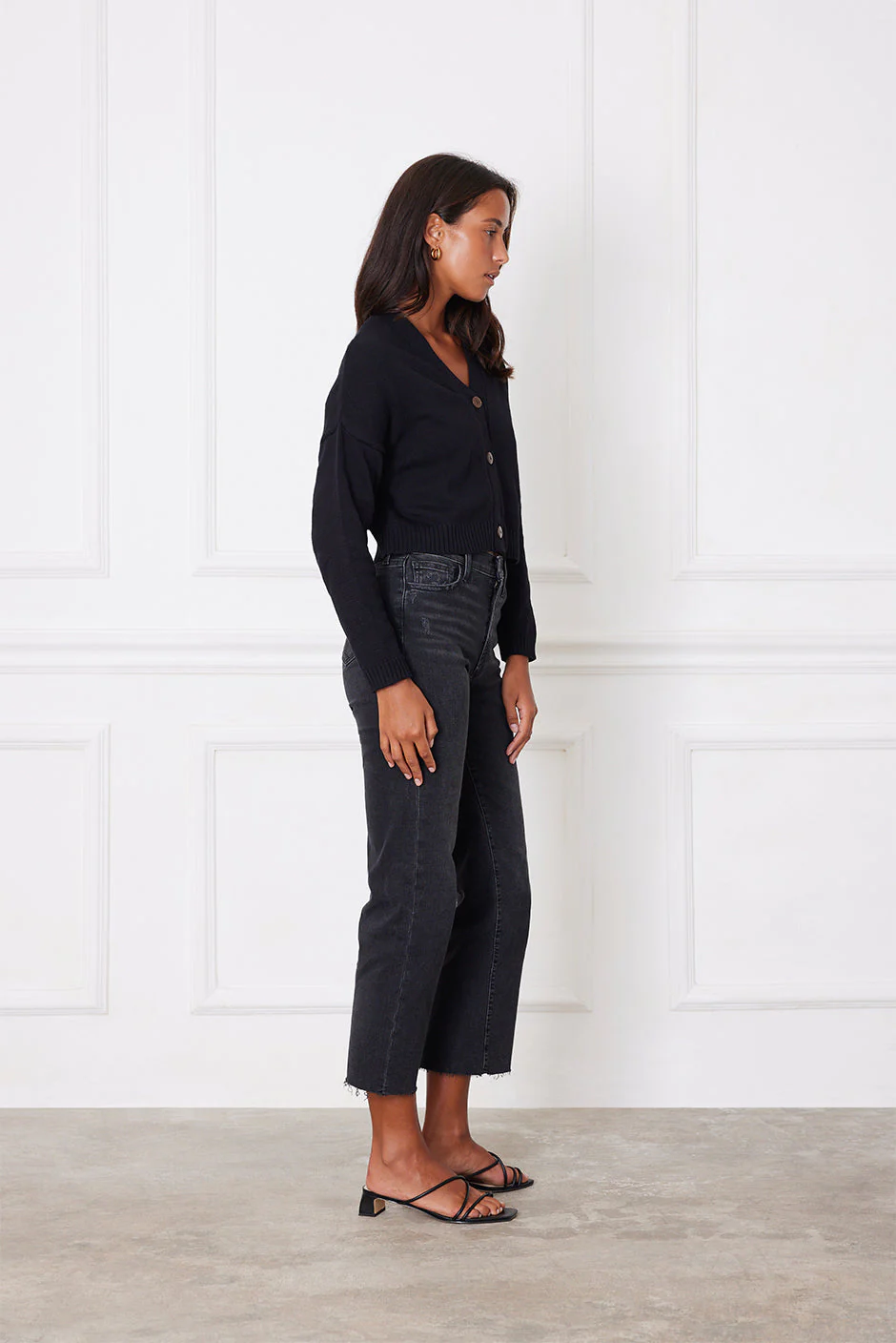 Diana Cardigan in Black - Image 3