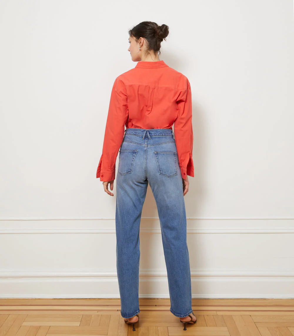 Diana Relaxed Button Up Shirt in White - Image 4