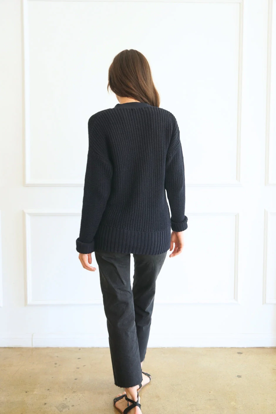 Emily Cardigan in Navy Blue - Image 5
