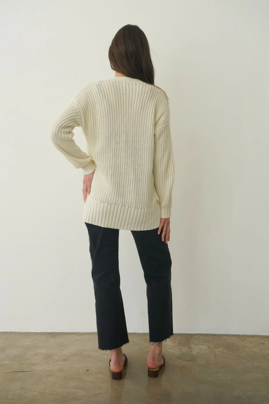 Emily Cardigan in Oat Milk - Image 3