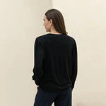 Comfy Modal Blouson Top in Black - Image 3