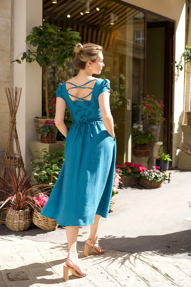 Estelle Midi Button Down Dress - Image 7