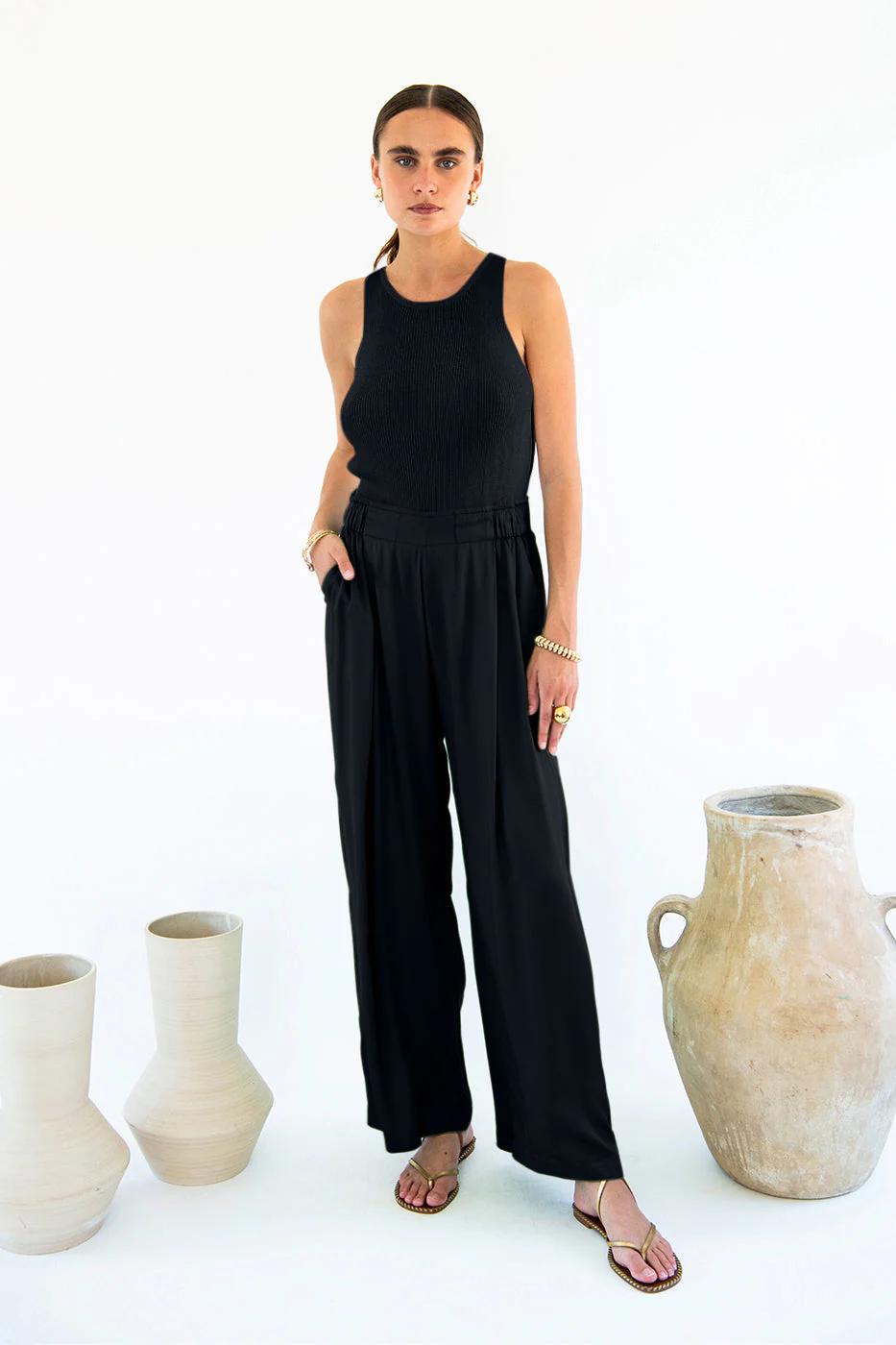 Garbo Pants in Tencel - Image 3