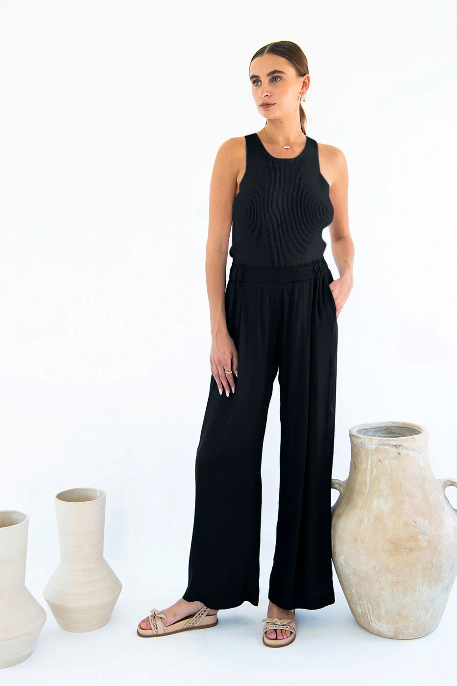 Garbo Pants in Tencel - Image 4
