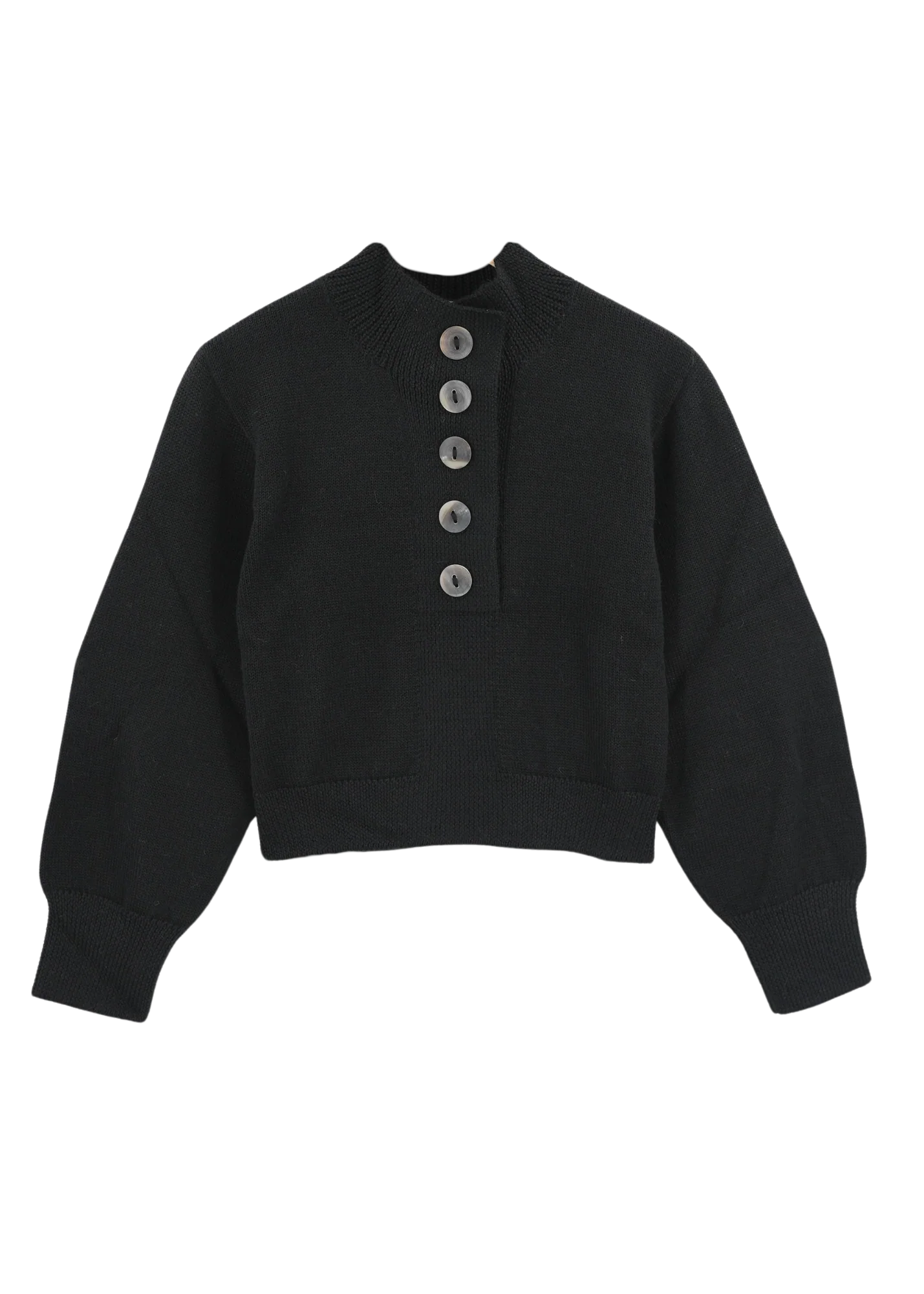 Ghent Alpaca Sweater in Black - Image 4