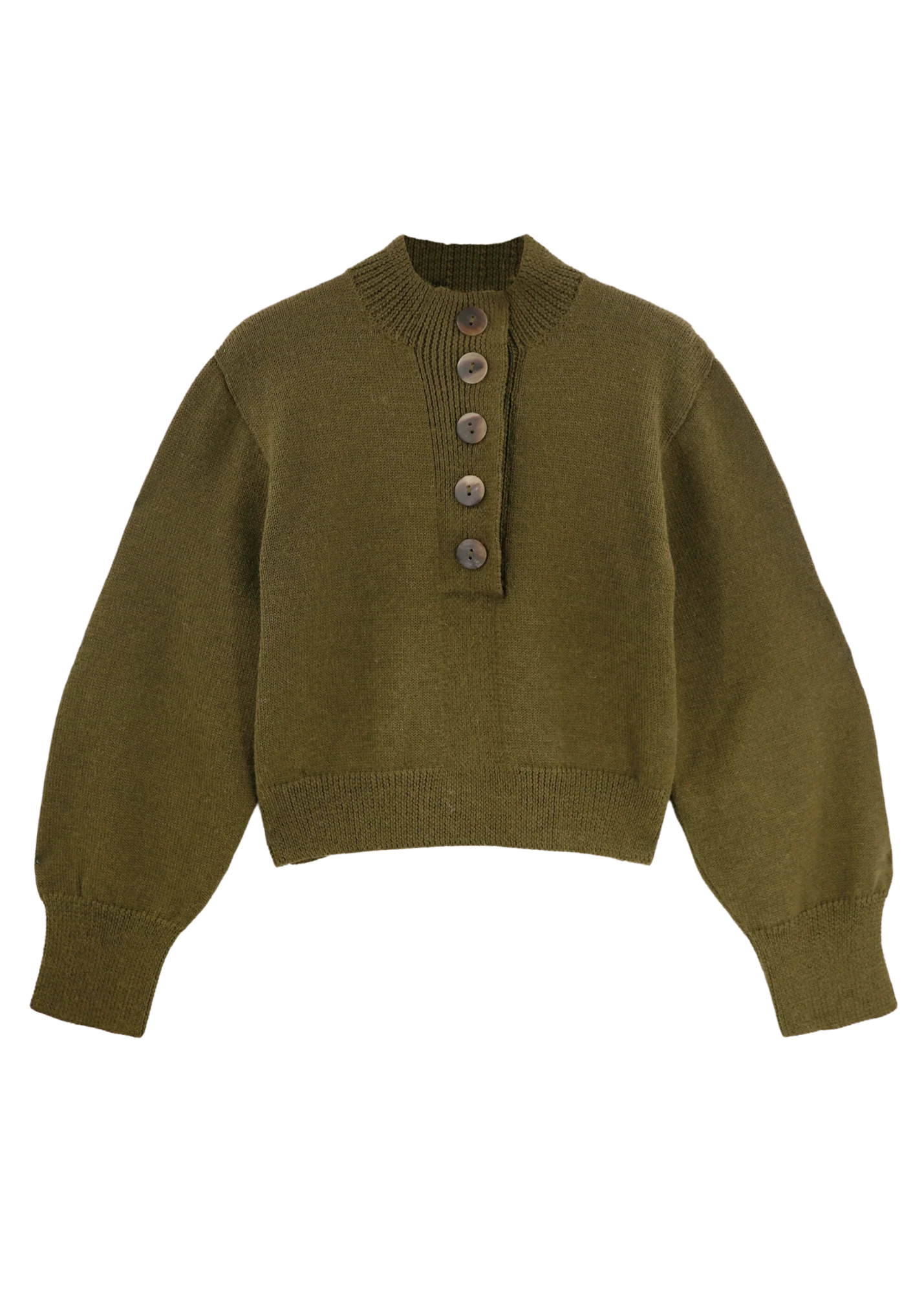 Ghent Alpaca Sweater in Moss - Image 3
