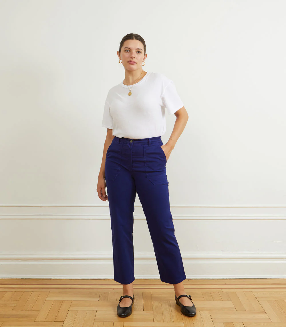 James Straight Leg Work Pants in Coffee - Image 5