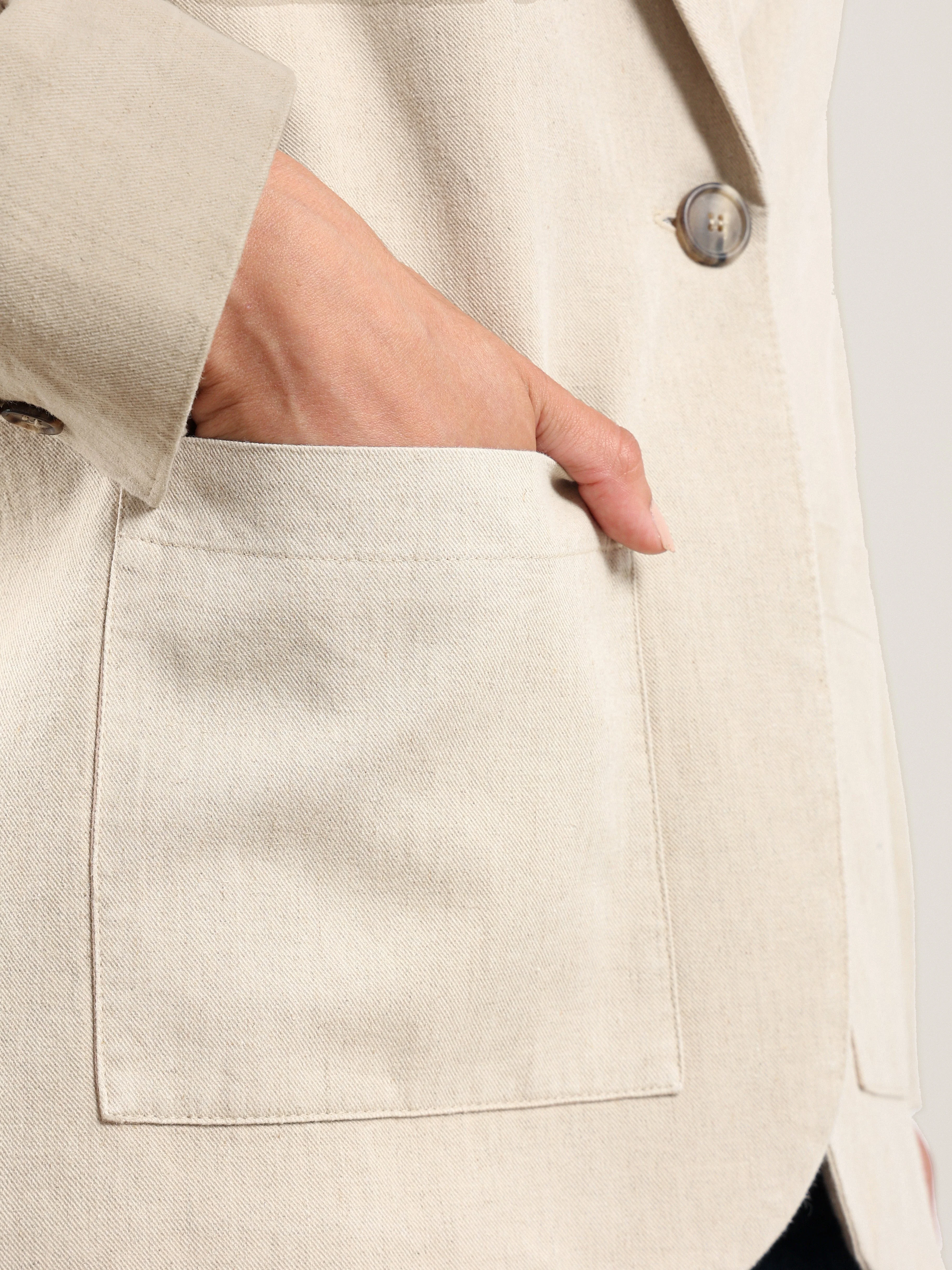 Martina Single Button Blazer in Nile Silt - Image 8