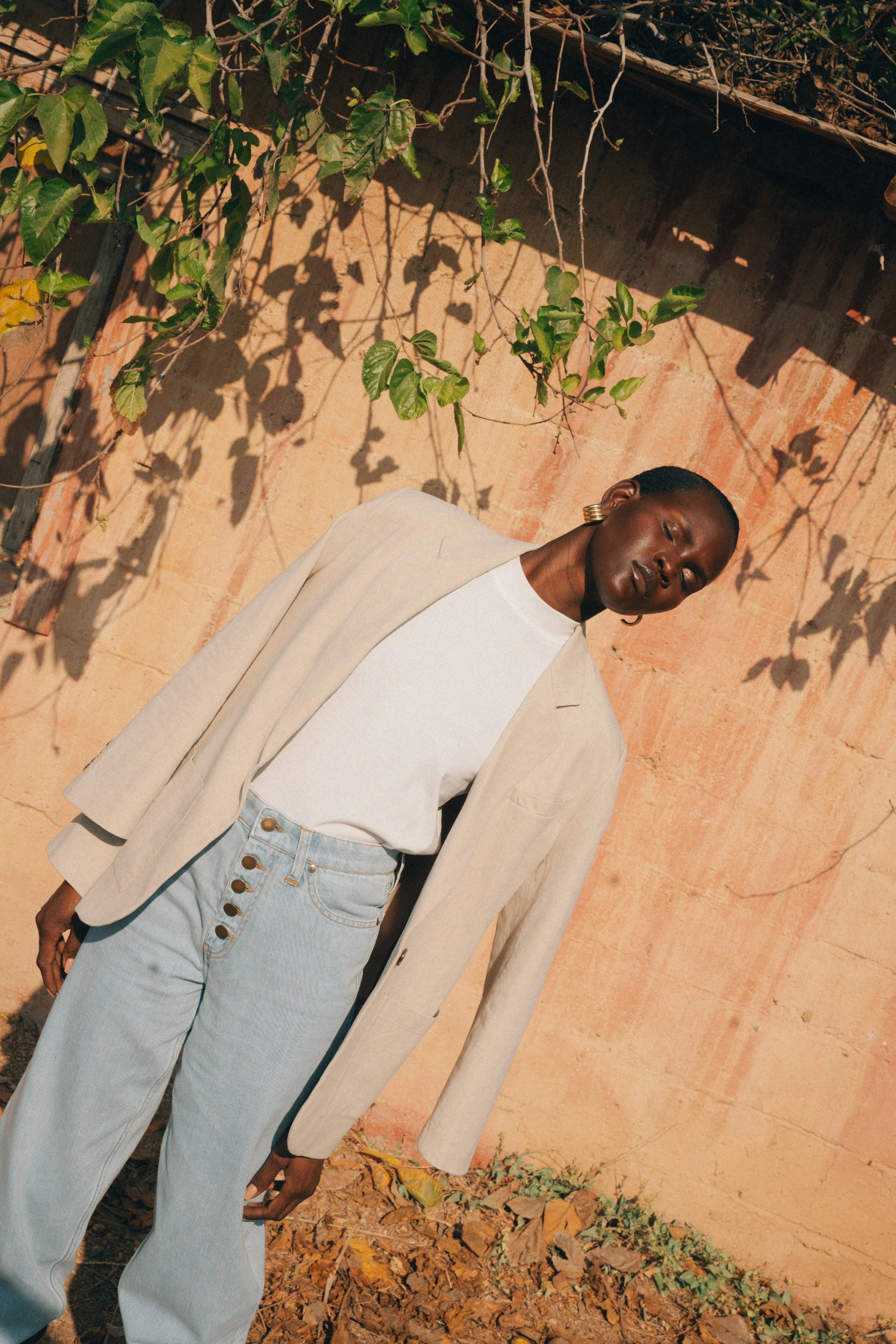 Martina Single Button Blazer in Nile Silt - Image 9