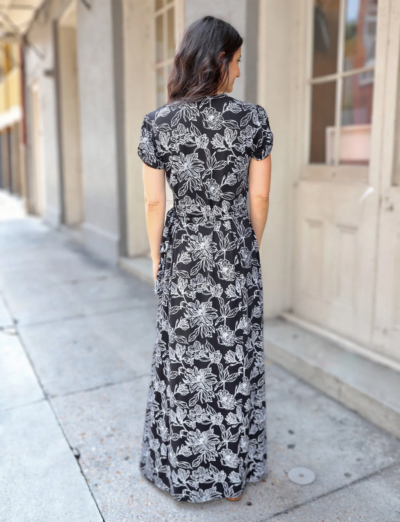 Obsidian Magnolia Organic Maxi Dress - Image 3