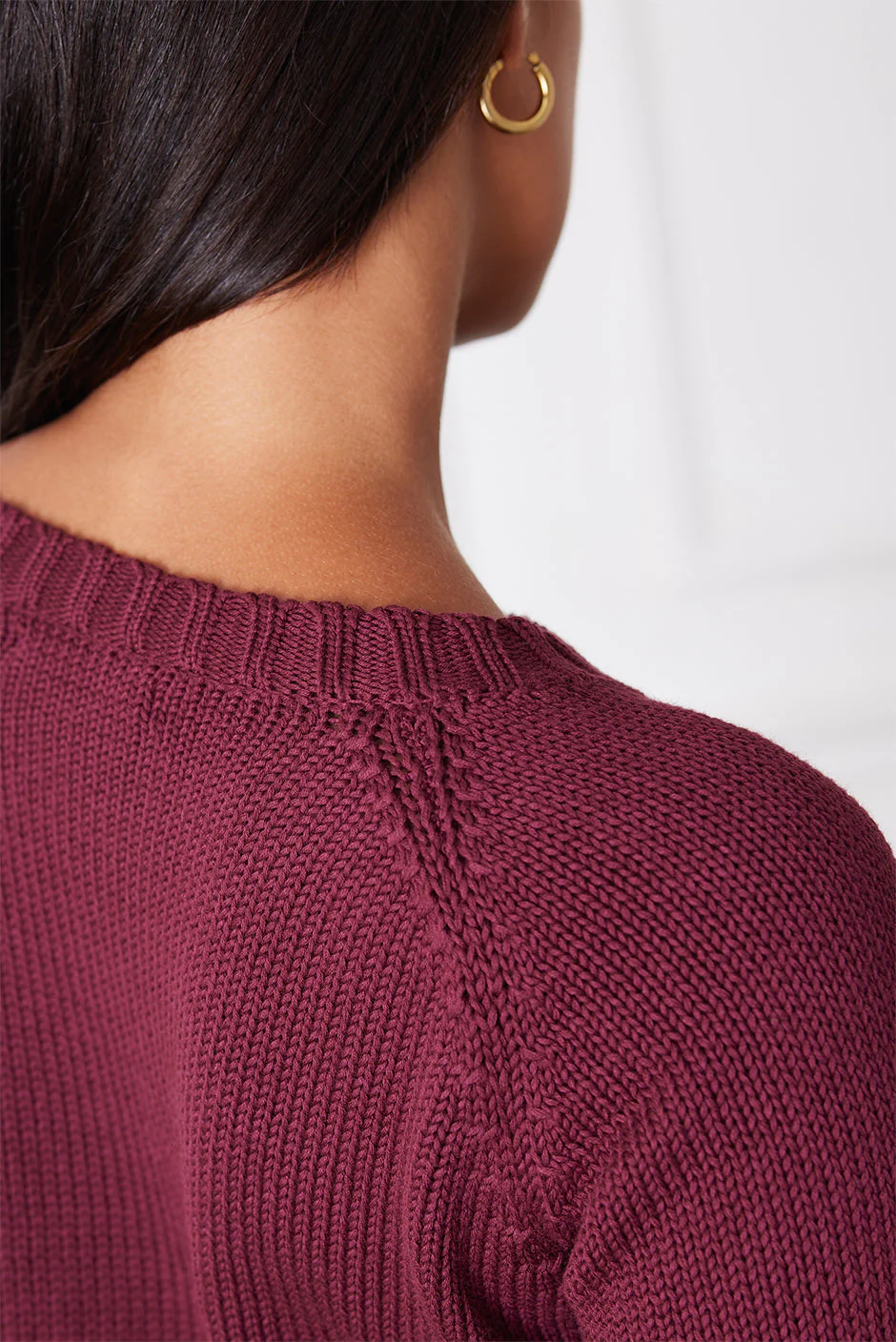 Sloane Crewneck in Plum - Image 6