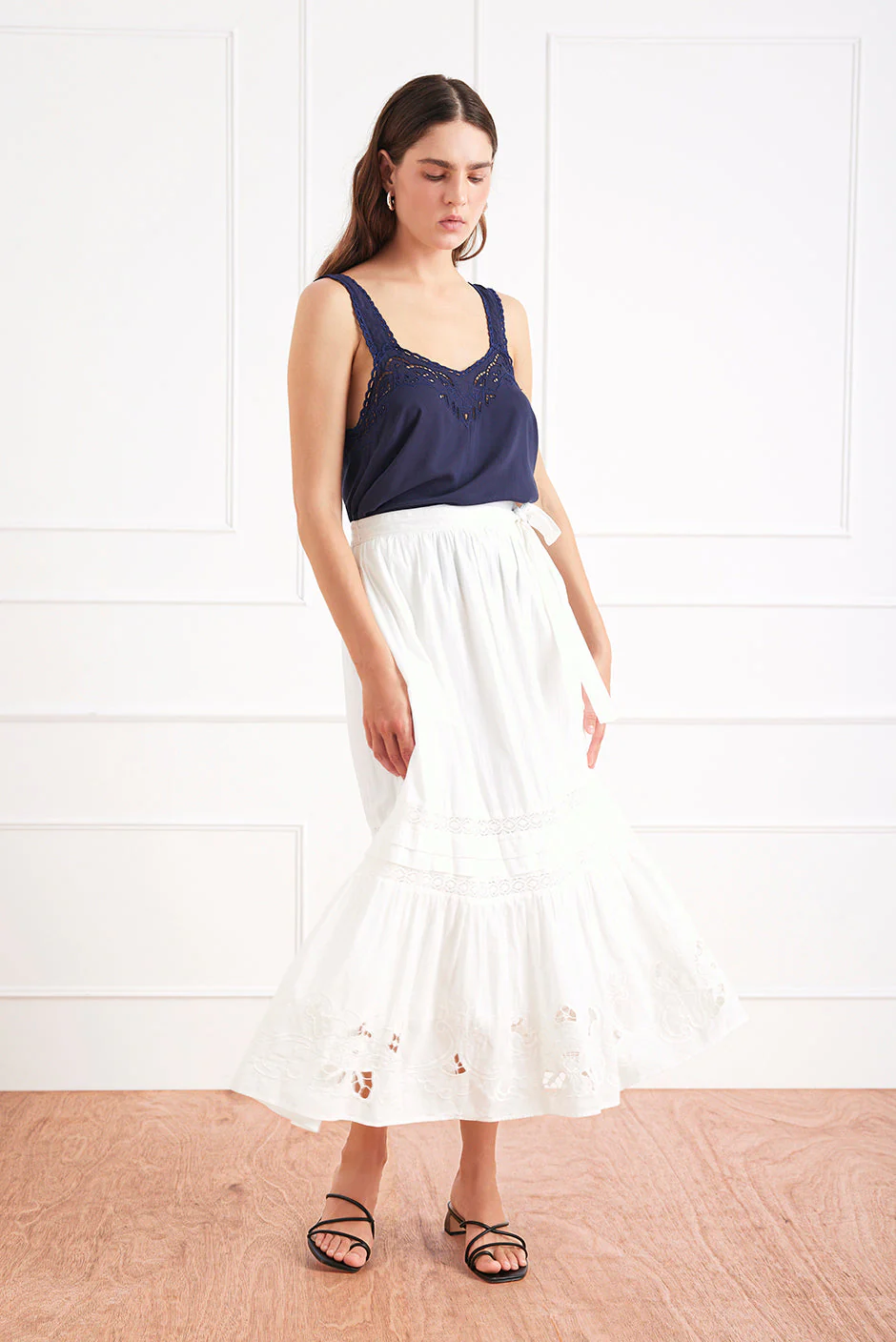 Stevie Skirt In Off White - Image 3