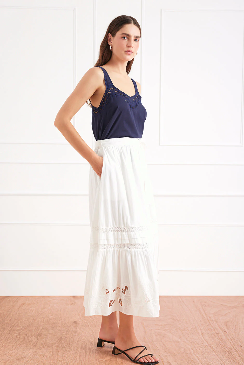 Stevie Skirt In Off White - Image 4