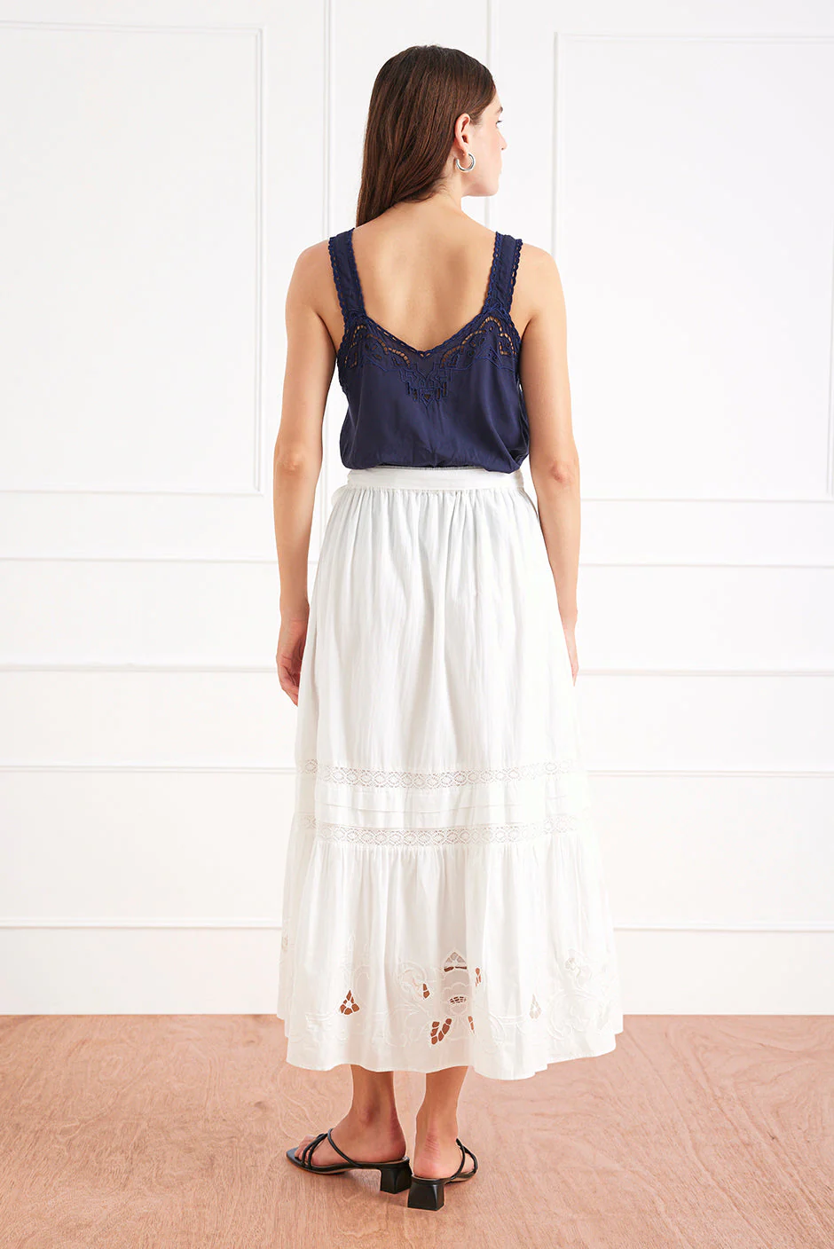 Stevie Skirt In Off White - Image 5